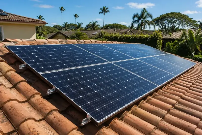 Installation de panneaux solaires à la Roche-sur-le-Buis